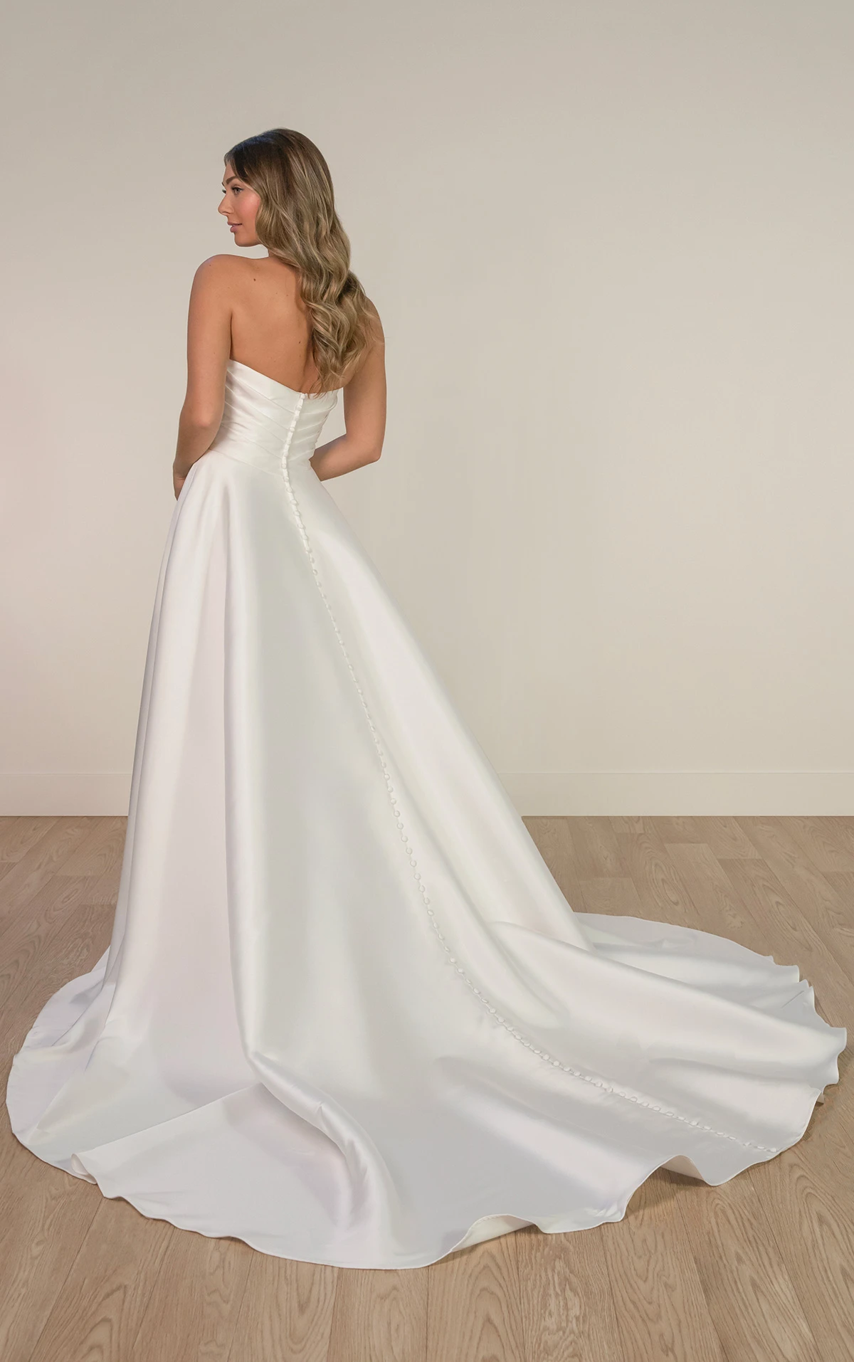 sy8191 A-Line Wedding Dress with Sweetheart Neckline and High Leg Slit by Stella York
